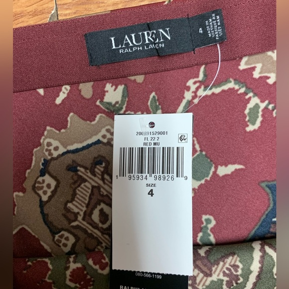NWT Lauren Ralph Lauren Midi Skirt - Picture 3 of 4